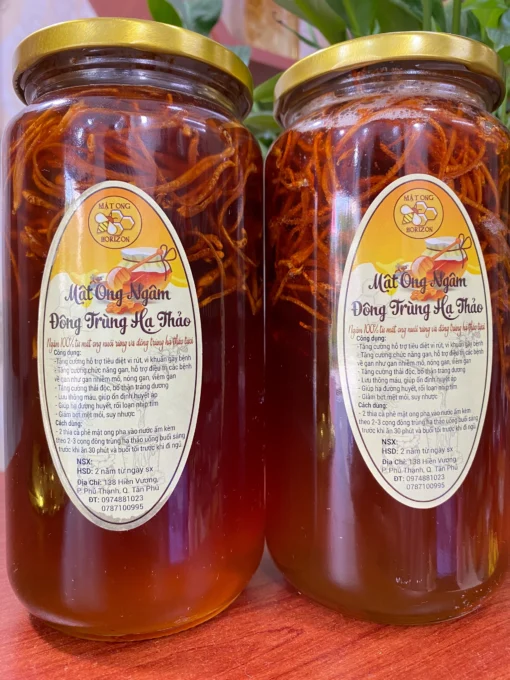 nấm đông trùng hạ thảo ngâm mật ong
